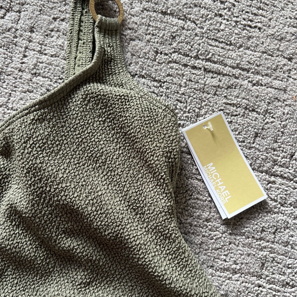 Michael Kors Army Green Swimsuit - Picture 11 of 12